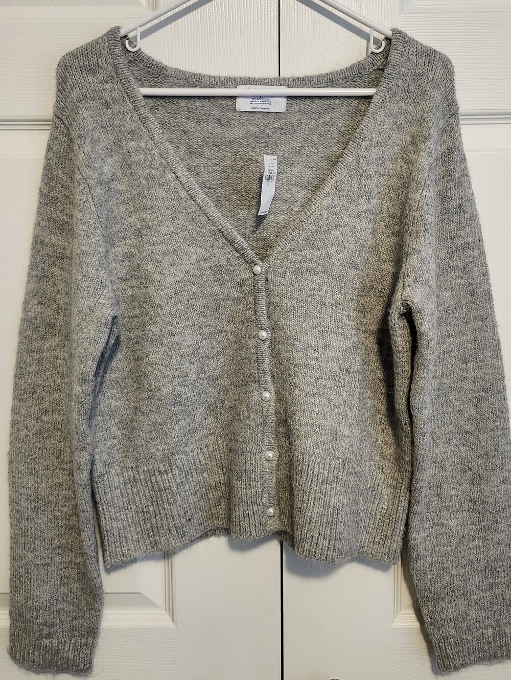 Old Navy Cozy Party Cardigan In Light Gray Heather